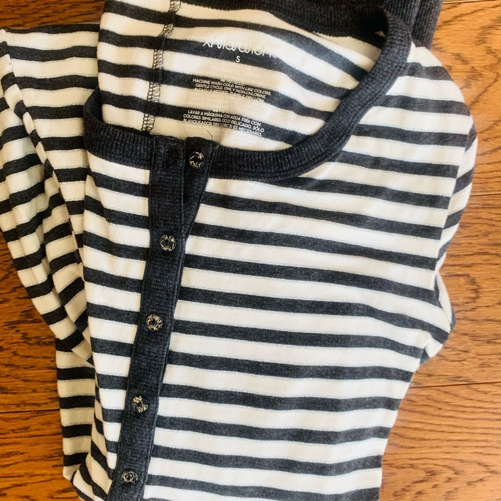 Xhilaration striped onesie pajamas by Target women